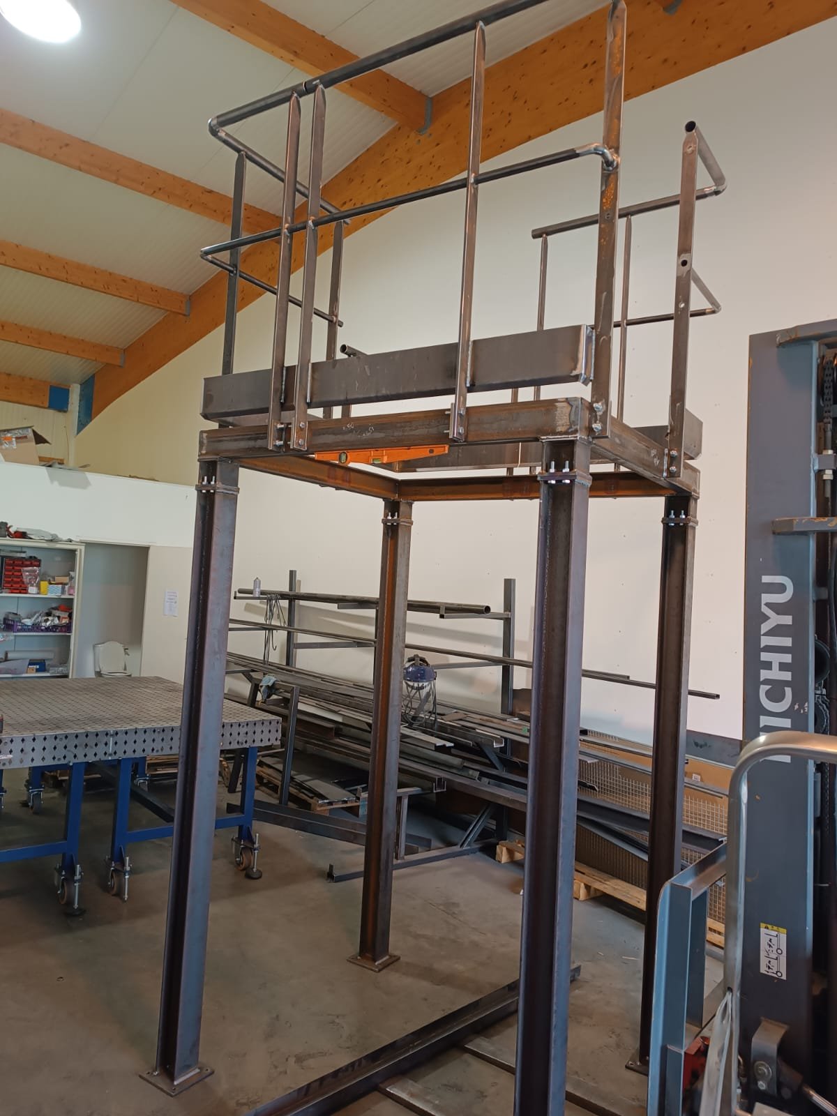 Plateforme et garde-corps industriels — AF Métal Service, Tonneins